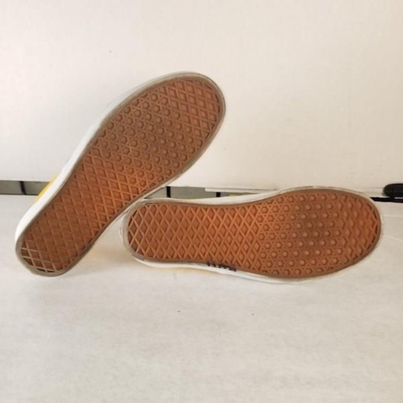 Vans Authentic People Powered Checkerboard Yellow Orange Tiger Print Men’s 7.5 - Picture 6 of 7